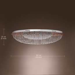 Moderne eigentijdse kristalchroom metalen inbouw