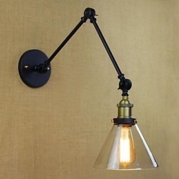 Country Retro Electroplated-functie voor mini-stijl oogbeschermingszwaaiarmlampen