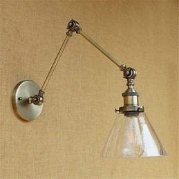 Country Retro Electroplated-functie voor mini-stijl oogbeschermingszwaaiarmlampen