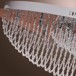 Moderne eigentijdse kristalchroom metalen inbouw