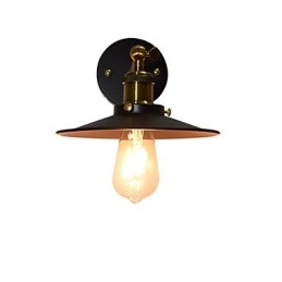 Verf enkele muur ijzeren wandlamp domme zwarte lichtzwaardlamp op muur