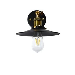 Verf enkele muur ijzeren wandlamp domme zwarte lichtzwaardlamp op muur