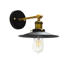 Verf enkele muur ijzeren wandlamp domme zwarte lichtzwaardlamp op muur