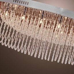 Moderne eigentijdse kristalchroom metalen inbouw