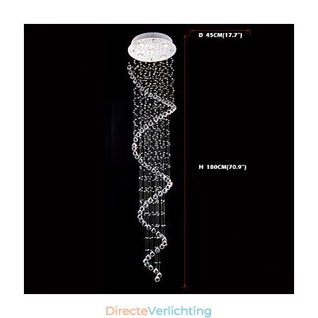 Kristallen hanglamp kroonluchter verlichting 5 lampen zilveren luifel helder K9 kristal helix plafondlampen Kristallen hanglamp kroonluchter verlichting 5 lampen zilveren luifel helder K9 kristal helix plafondlampen