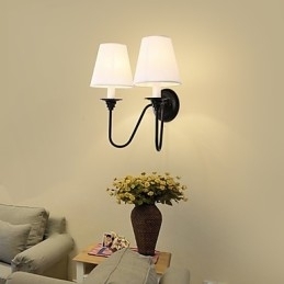 Rustieke Lodge Zwarte Oxide Afwerking Kenmerk voor Oogbescherming Sfeerverlichting Wandlampen Wandlamp