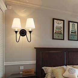 Rustieke Lodge Zwarte Oxide Afwerking Kenmerk voor Oogbescherming Sfeerverlichting Wandlampen Wandlamp