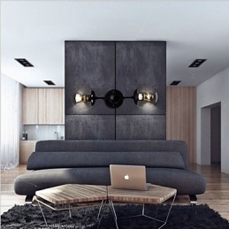 Rustieke Lodge Country Electroplated Feature voor Mini Stijl Ambient Light Wandlampen Wandlamp