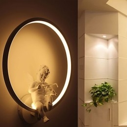 Wandlamp Moderne Creatieve Persoonlijkheidslamp Designer Engel Decoratielamp Aluminium Geïntegreerde Gang Wandlamp