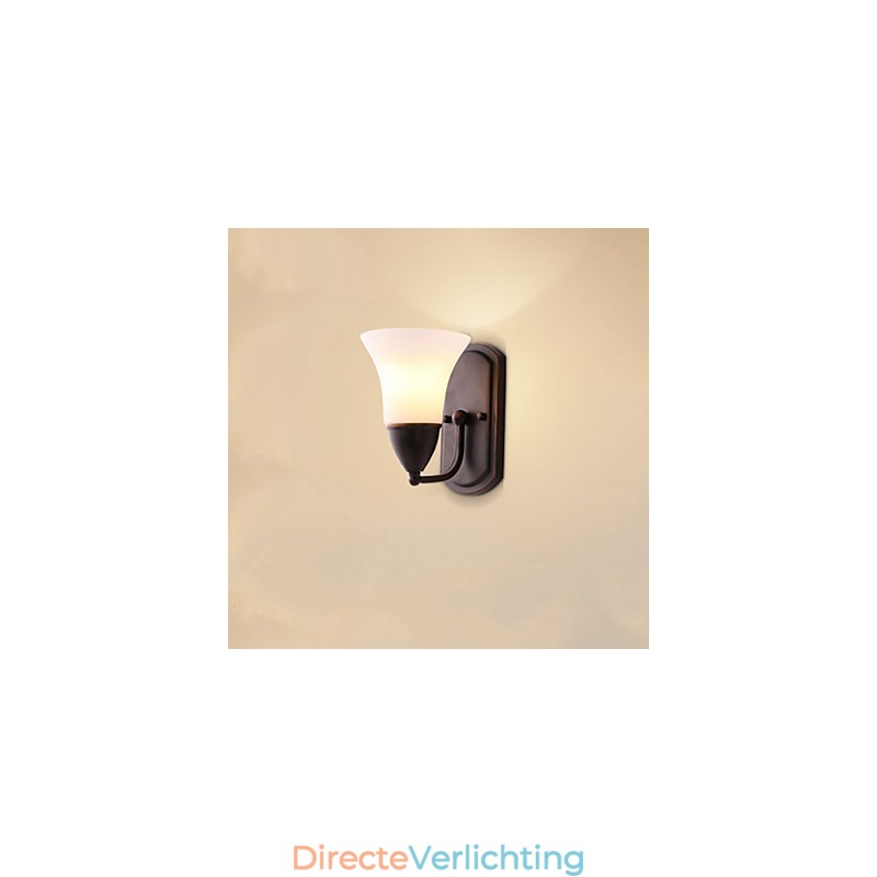 Rustieke Lodge Zwarte Oxide Afwerking Kenmerk voor Oogbescherming Sfeerverlichting Wandlampen Wandlamp