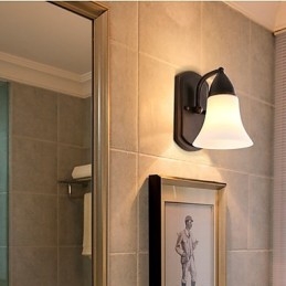 Rustieke Lodge Zwarte Oxide Afwerking Kenmerk voor Oogbescherming Sfeerverlichting Wandlampen Wandlamp