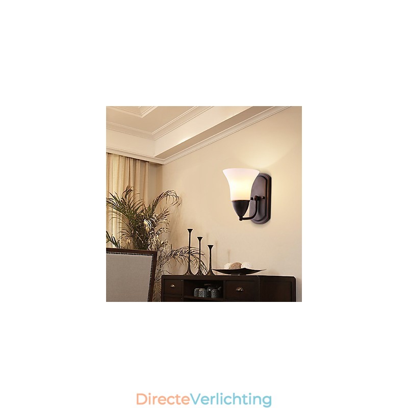 Rustieke Lodge Zwarte Oxide Afwerking Kenmerk voor Oogbescherming Sfeerverlichting Wandlampen Wandlamp
