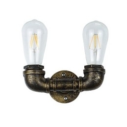 Rustieke Lodge Traditionele Klassieke Antieke Messing Kenmerk voor Sfeerverlichting Wandlampen Wandlamp