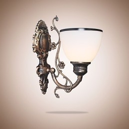 Eenvoudige Amerikaanse wandlamp, bedlamp, woonkamer decoratieve lamp, smeedijzer, Europese stijl, creatieve wandlamp