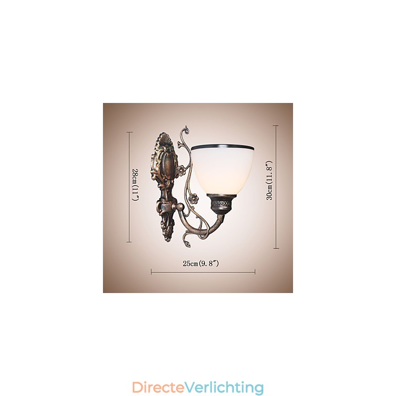 Eenvoudige Amerikaanse wandlamp, bedlamp, woonkamer decoratieve lamp, smeedijzer, Europese stijl, creatieve wandlamp