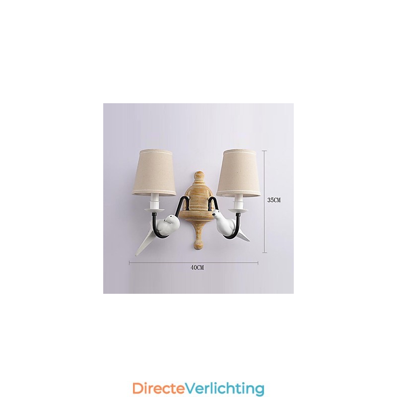 Rustieke Lodge Eenvoudige Vintage Schilderij Feature Ambient Light Wandlampen Wandlamp