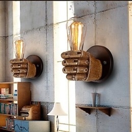 Loft industriële Cafe wandlamp Hars wandlamp Lodge Antiek Vintage Retro Schilderij Kenmerk voor Mini Stijl Sfeerverlichting Wandlampen Wandlamp