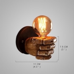 Loft industriële Cafe wandlamp Hars wandlamp Lodge Antiek Vintage Retro Schilderij Kenmerk voor Mini Stijl Sfeerverlichting Wandlampen Wandlamp