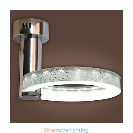 Zilveren kroonluchter van acryl (chroomafwerking) Zilveren kroonluchter van acryl (chroomafwerking)