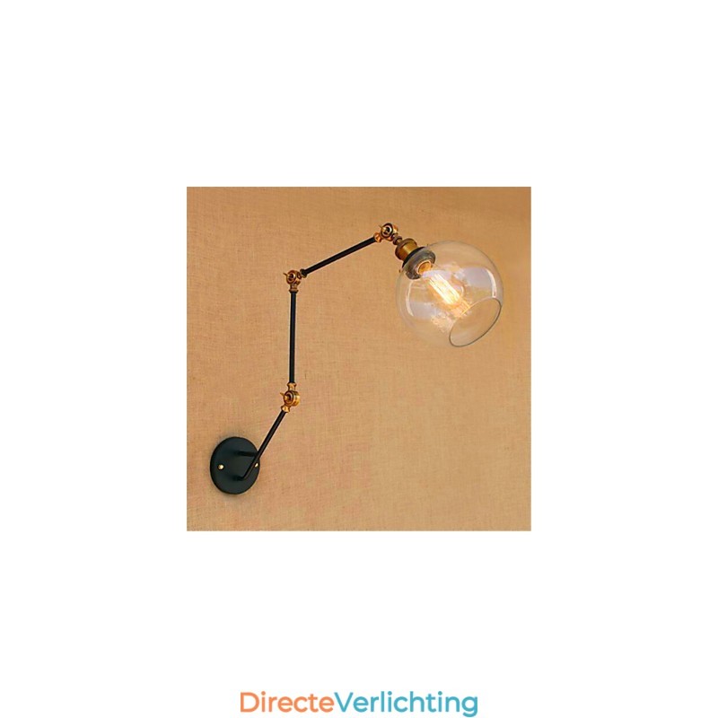 Rustieke Lodge Chrome-functie voor Swing Arm Ambient Light Swing Arm Lights Wandlamp