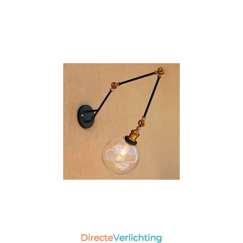 Rustieke Lodge Chrome-functie voor Swing Arm Ambient Light Swing Arm Lights Wandlamp
