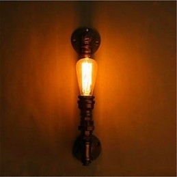 Amerikaanse Retro Loft Industriële Watergang Trappen Creatieve Persoonlijkheid Restaurant Bar Enkele Kop IJzeren Wandlamp