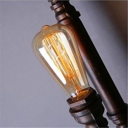 Amerikaanse Retro Loft Industriële Watergang Trappen Creatieve Persoonlijkheid Restaurant Bar Enkele Kop IJzeren Wandlamp