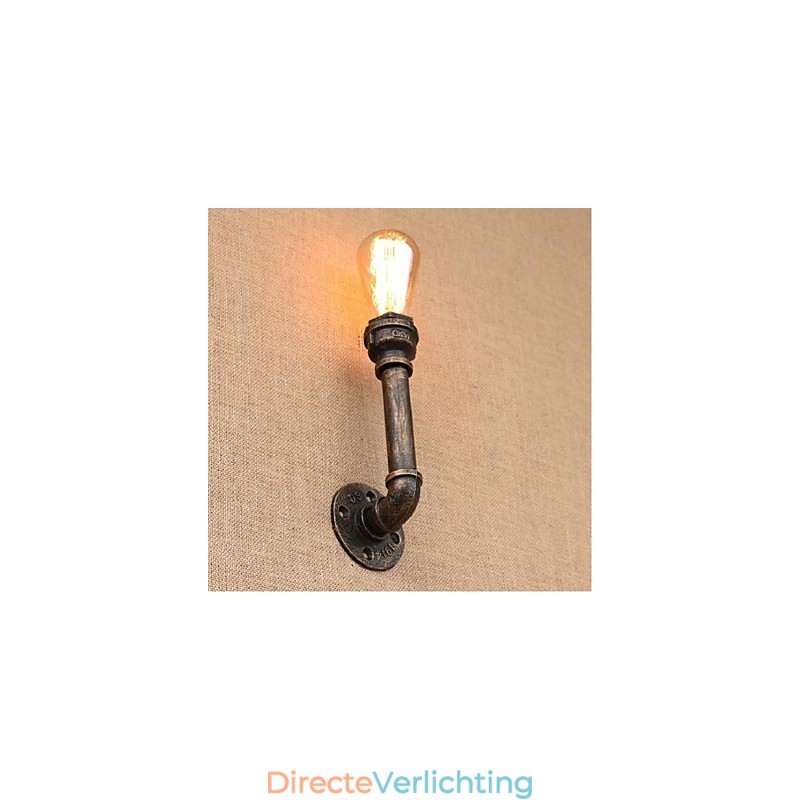 Nostalgia Eenvoudige Waterpijp Decoratieve Kleine Wandlamp Wandlamp