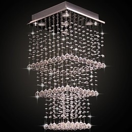 Moderne eigentijdse kristal gegalvaniseerde metalen inbouw