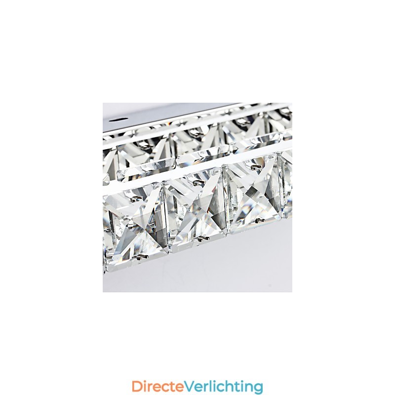 Lange hoogwaardige spiegellamp badkamerverlichting metaal en kristal wandlamp