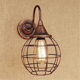 Eenvoudige en retro creatieve persoonlijkheid roestkleurige Amerikaanse wandlamp wandlampen wandlamp