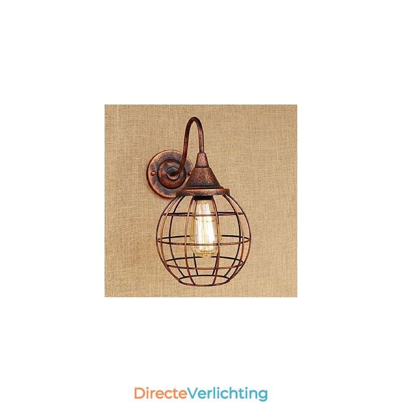 Eenvoudige en retro creatieve persoonlijkheid roestkleurige Amerikaanse wandlamp wandlampen wandlamp