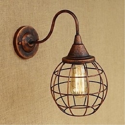 Eenvoudige en retro creatieve persoonlijkheid roestkleurige Amerikaanse wandlamp wandlampen wandlamp
