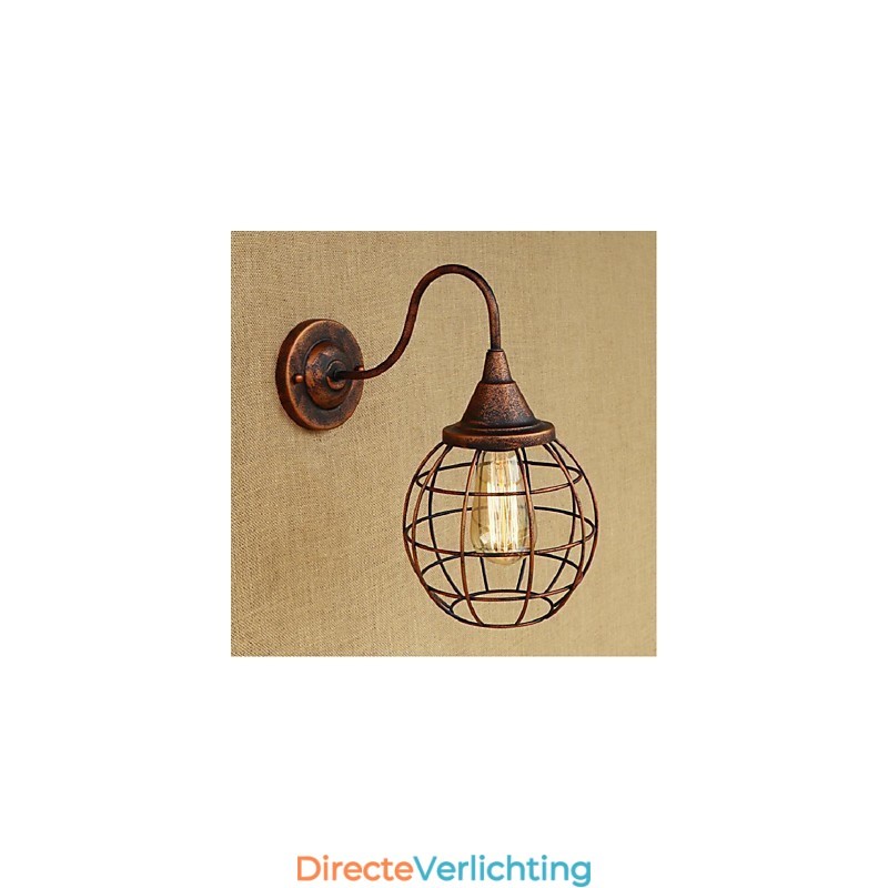 Eenvoudige en retro creatieve persoonlijkheid roestkleurige Amerikaanse wandlamp wandlampen wandlamp