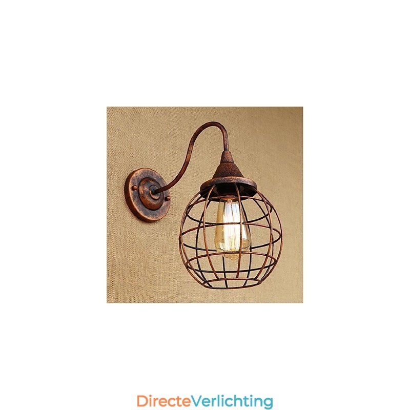 Eenvoudige en retro creatieve persoonlijkheid roestkleurige Amerikaanse wandlamp wandlampen wandlamp