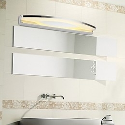 Superlange moderne badkamerverlichting, eigentijdse metalen wandlamp