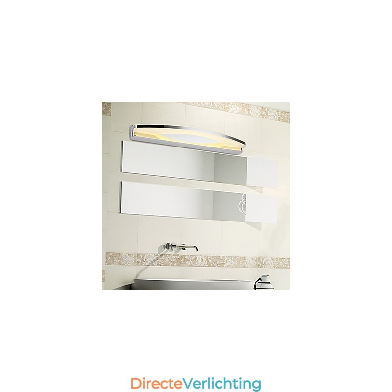 Superlange moderne badkamerverlichting, eigentijdse metalen wandlamp