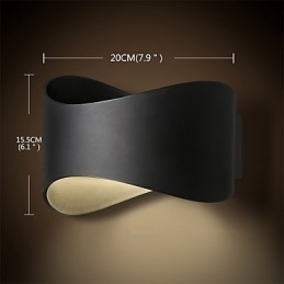 Moderne eigentijdse zwarte oxide afwerkingsfunctie voor mini-stijl sfeerverlichting wandlampen wandlamp