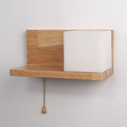 Wandlampen van hout Max Country Style met schakelaar