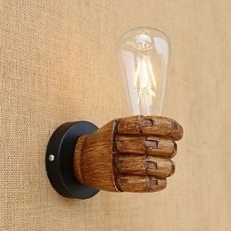 Moderne, eigentijdse, landelijke, retro-kenmerken voor wandlampen met sfeerverlichting in ministijl