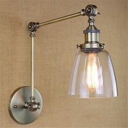 Rustieke Lodge Country Retro Gegalvaniseerde Functie voor Verstelbare Hoogte En Hoek Arm Oogbescherming
