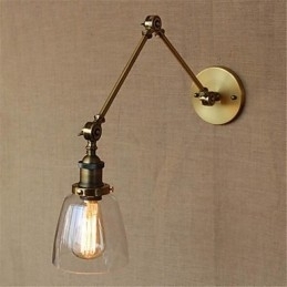 Rustieke Lodge Country Retro Gegalvaniseerde Functie voor Verstelbare Hoogte En Hoek Arm Oogbescherming