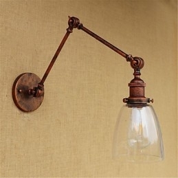 Rustieke Lodge Country Retro Gegalvaniseerde Functie voor Verstelbare Hoogte En Hoek Arm Oogbescherming