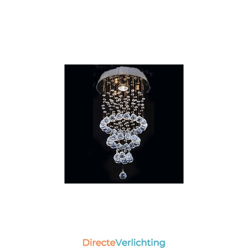 Moderne eigentijdse kristal gegalvaniseerde metalen inbouw