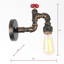 Moderne eigentijdse rustieke lodge landelijke retro schilderijfunctie voor mini-stijl downlight wandlampen wandlamp