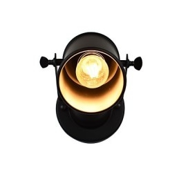Geschilderde stalen wandlamp Dumb Black American Coffee Decoratie Retro wandlamp Lichtzwaardlamp op de muur