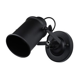 Geschilderde stalen wandlamp Dumb Black American Coffee Decoratie Retro wandlamp Lichtzwaardlamp op de muur
