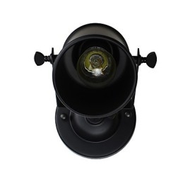 Geschilderde stalen wandlamp Dumb Black American Coffee Decoratie Retro wandlamp Lichtzwaardlamp op de muur