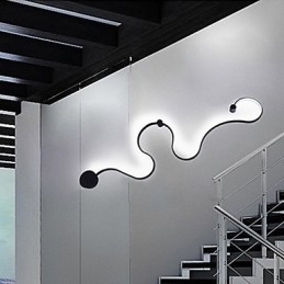 Wandlampen Moderne Hedendaagse Schilderij Feature Aluminium Wandlamp voor Slaapkamer Trap Woonkamer Lamp