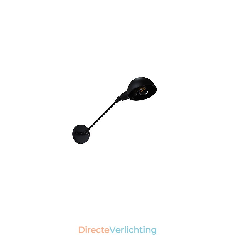 Geschilderde stalen wandlamp Dumb Black American Coffee Decoratie Retro wandlamp Lichtzwaardlamp op de muur